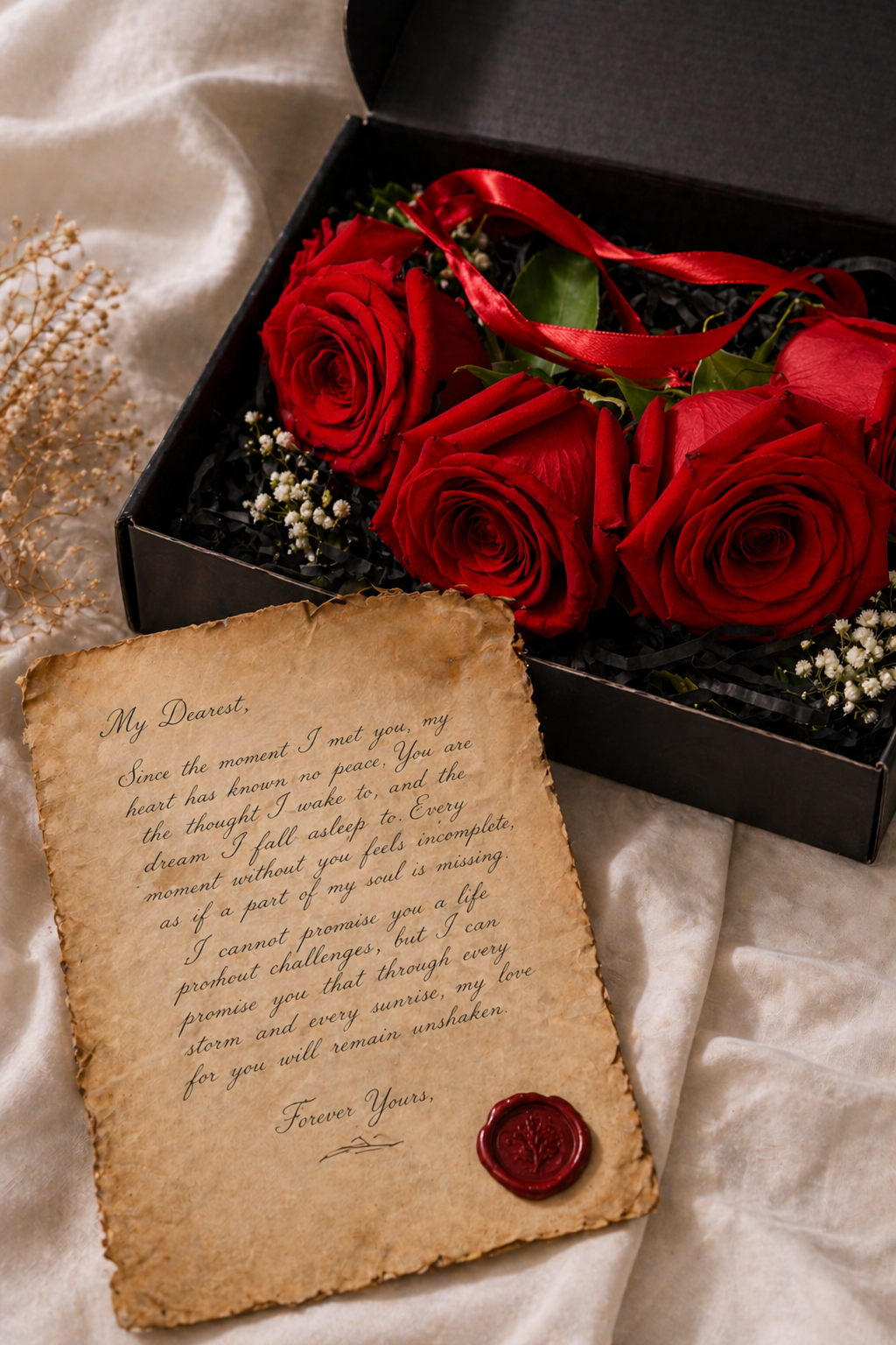 Handwritten Letter & Gajra Gift Set