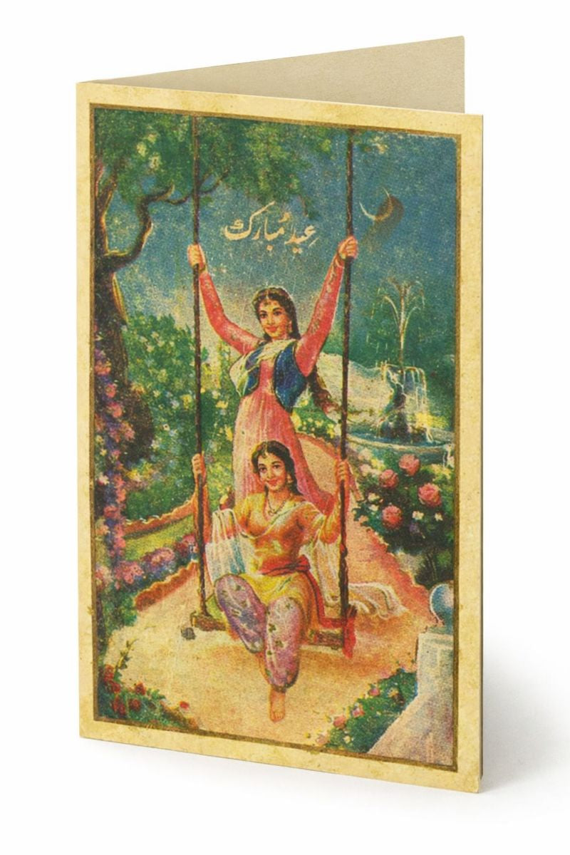 Customized Eid Greeting Card – Handwritten Urdu Poetry