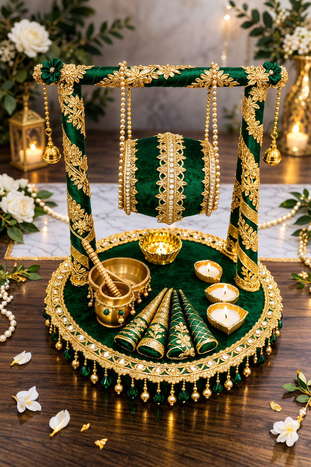 Luxury Mehndi Ceremony Tray