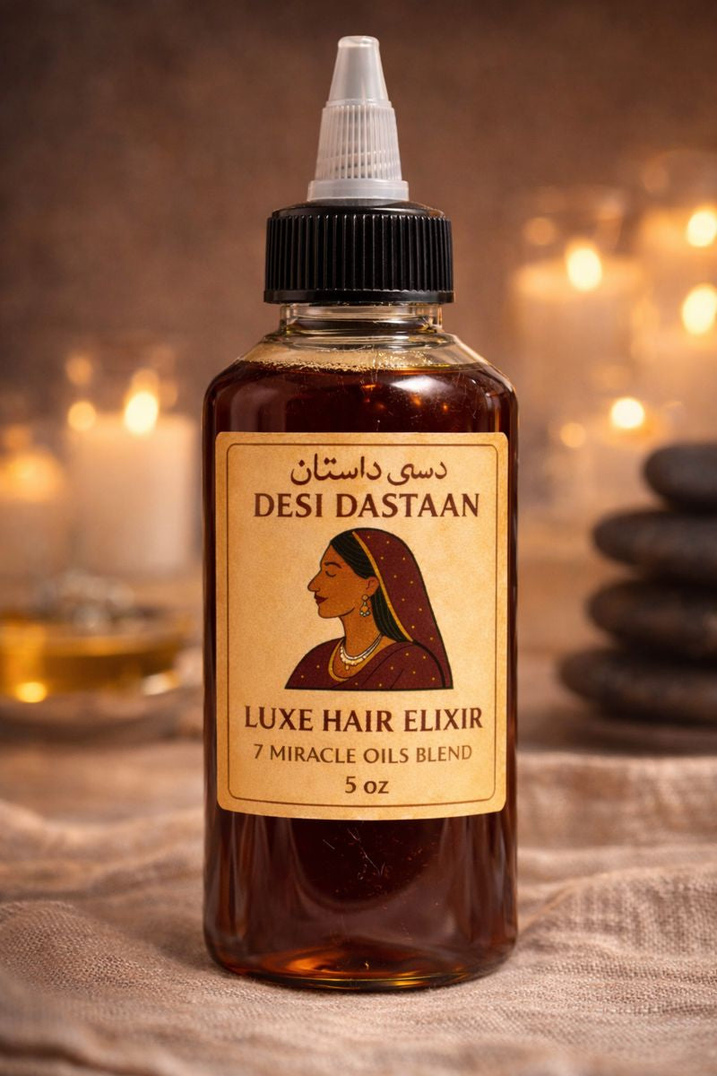 Luxe Hair Elixir – 7 Miracle Oils Blend for Growth & Shine