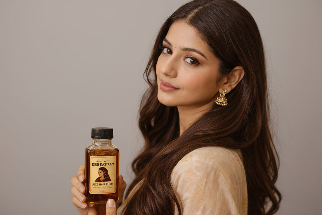 Luxe Hair Elixir – 7 Miracle Oils Blend for Growth & Shine