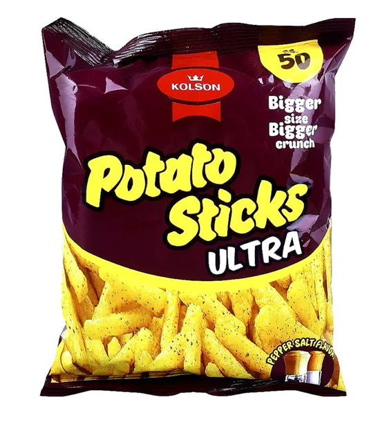 Kolson Potato Sticks – Classic Pepper & Salt (3-Pack)