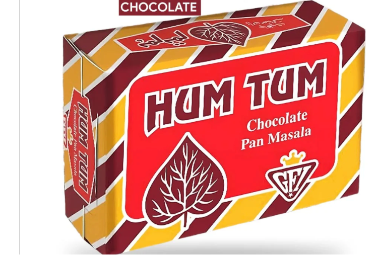 Box of Hum Tum Chocolate Pan Masala with '48 Packs' text on a white background